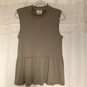 Anthropologie green sleeveless top